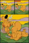  absurd_res anthro comic duo eek_and_meek hi_res male male/male mammal metrothefox mouse murid murine muscular nude pecs rodent transformation 