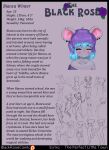  absurd_res anthro bianca_winter_(lilmousybianca) character_bio comic female foxxxiny90 headphones hi_res lilmousybianca mammal mouse murid murine pose rodent sketch_page solo 