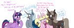  equid equine eureka_(oc) fan_character fangasm female friendship_is_magic hasbro horn mammal my_little_pony parch_well_(oc) pigtails redxbacon ribcage skinny spell_bound_(oc) twilight_sparkle_(mlp) unicorn winged_unicorn wings 