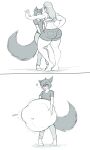  &lt;3 abdominal_bulge animal_humanoid base_one_layout belly big_belly blush bottomwear butt canid canid_humanoid canine canine_humanoid clothed clothing digestion_noises duo eye_contact female female_prey fluffy fluffy_tail fox_humanoid fully_clothed grin half-closed_eyes hand_on_wall hi_res holding_belly hotpants human humanoid hyper hyper_belly larger_prey looking_at_another looking_down male male/female male_pred mammal mammal_humanoid midriff minishorts motion_outline muscular muscular_female muscular_human narrowed_eyes role_reversal rumbling_stomach sequence shorts simple_background sketch slim slim_male smaller_pred smile standing thorstone trapped vore white_background 