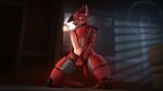  3d_(artwork) absurd_res anthro canid canine digital_media_(artwork) dr-dash five_nights_at_freddy&#039;s fox foxy_(fnaf) hi_res humanoid machine male mammal pinup pose robot scottgames solo source_filmmaker video_games 