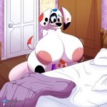  101_dalmatian_street 101_dalmatians absurd_res big_breasts big_butt breasts butt canid canine canis da_vinci_(101_dalmatians) disney domestic_dog embarrassed female hi_res mammal playzone solo textless thick_thighs 