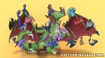  angel artist banner cactus commissionsopen digital_media_(artwork) discord_(mlp) dragon friendship_is_magic gradient green group hi_res invalid_tag ko-fi my_little_pony naana naanahstnil plant server thanasis 