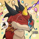  birthday celebration dragon gift happy hatchday horn invalid_tag male naana naanahstnil party portrait rhaeloth solo 