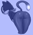  anthro atlus bandanna bent_over bent_over_with_legs_held_straight big_butt butt digital_media_(artwork) domestic_cat felid feline felis girly golde hands_on_knees hands_on_own_legs kerchief looking_at_viewer looking_back male mammal mask megami_tensei megami_tensei_persona morgana_(persona) on_ground presenting presenting_hindquarters smile solo video_games 