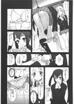  :p bent_over blazer blush comic doujinshi dressing greyscale highres jacket k-on! kotobuki_tsumugi licking monochrome multiple_girls nakano_azusa panties pussy_juice ribbon sasayuki school_uniform shoes side-tie_panties skirt socks sweat tongue tongue_out translated twintails underwear undressing uwabaki wet wet_clothes wet_panties yuri 