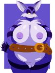  3:4 absurd_res anthro areola big_breasts big_the_cat breasts chillyspicky chubby_female crossgender domestic_cat felid feline felis female fur hi_res mammal mtf_crossgender multicolored_body multicolored_fur nipples overweight overweight_female purple_body purple_nipples sega slightly_chubby solo sonic_the_hedgehog_(series) thick_thighs video_games 