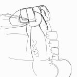  1:1 ambiguous_species animated anthro balls claws fingering genitals holding_penis loop male penis short_playtime sketch solo theenyface unfinished urethral urethral_fingering vein veiny_penis 