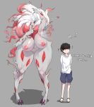  absurd_res anthro big_breasts breasts child duo female hi_res hisuian_form hisuian_zoroark human kantan male male/female mammal nintendo nipples pokemon pokemon_(species) regional_form_(pok&eacute;mon) video_games white_body young 