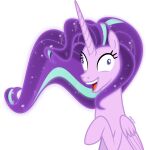  absurd_res alpha_channel blue_eyes derp_eyes equid equine friendship_is_magic fur hair hi_res hooves horn mammal my_little_pony orin331 purple_body purple_fur purple_hair raised_hoof simple_background smile sparkles starlight_glimmer_(mlp) transparent_background vector winged_unicorn wings 