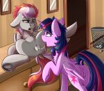  absurd_res anus canon_x_oc chest_tuft cunnilingus cutie_mark digital_media_(artwork) dock duo equid equine fan_character feathered_wings feathers female female/female feral feral_on_feral friendship_is_magic fur genitals grey_body grey_fur hair half-closed_eyes hasbro hi_res hooves horn humanoid_genitalia humanoid_pussy lighty_dust_(oc) mammal multicolored_hair my_little_pony narrowed_eyes open_mouth oral pegasus pink_hair purple_body purple_eyes purple_feathers purple_fur purple_hair purple_tail pussy red_hair sex tongue tongue_out trash_can tuft twilight_sparkle_(mlp) two_tone_hair two_tone_tail vaginal winged_unicorn wings yuris_(artist) 