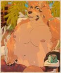  anthro canid canine echo_(game) echo_(series) echo_project fox indigenous jeremy_begay lightheal male mammal nipple_piercing nipples piercing slightly_chubby video_games visual_novel 