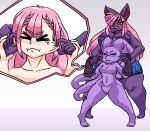 absurd_res big_breasts breasts goblin hair henchmen hi_res humanoid imp pink_hair purple_body purple_skin short short_stack slightly_chubby species_transformation teapot tentacles thick thick_thighs transformation vivianne wide 