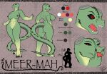  absurd_res anthro argonian bethesda_softworks biobrony breasts expressions female genitals hi_res meer-mah model_sheet pale_body pussy red_eyes scalie solo solo_focus the_elder_scrolls vampire video_games 