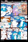  3_toes 4_fingers anthro babs_bunny breasts buster_bunny clothed clothing comic dam_(artist) dialogue english_text feet female fifi_la_fume fingers group hi_res lagomorph leporid male mammal mephitid plantigrade rabbit skunk speech_bubble text tiny_toon_adventures toes toons toony train vehicle warner_brothers 