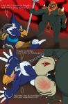  2koma absurd_res anal anal_penetration anthro anthro_on_anthro anthro_penetrated anthro_penetrating anthro_penetrating_anthro avian beard bodily_fluids breath_of_the_wild comic cum cum_in_ass cum_inside daddy_kink dialogue dominant duo english_text facial_hair ganon genital_fluids hi_res humiliation instant_loss_2koma leash male male/male male_penetrated male_penetrating male_penetrating_male nintendo nipples overweight overweight_male panel_skew penetration penile penile_penetration pizzaozzy_(artist) revali rito sex spanking text the_legend_of_zelda video_games 