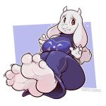 anthro bovid caprine feet female goat hi_res mammal mrvalentim solo toriel undertale_(series)