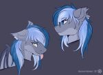  bat_pony ear_piercing ear_ring ear_tuft equid equine eyewear fangs glasses heterochromia hi_res horse male mammal midnight_snowstorm my_little_pony piercing pony ring_piercing smile snowstormbat solo tongue tongue_out tuft wings 