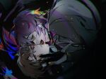  2boys bpcc eiden_(nu_carnival) face-to-face jewelry licking licking_another&#039;s_face long_hair male_focus multiple_boys nu_carnival purple_hair rin_(nu_carnival) 
