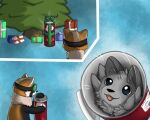 ailurid christmas domestic_ferret gift gulonine hi_res hiklayan holidays mammal marten mustelid musteline red_panda resachii sachii true_musteline weasel