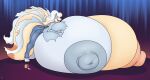 absurd_res alolan_form alolan_ninetales anthro areola aurora_(phenomenon) badgerben bent_over big_areola big_breasts big_butt blue_aurora blue_bottomwear blue_clothing blue_pants bodily_fluids bottomwear breast_expansion breast_rest breast_squeeze breasts breasts_on_ground butt clothing cosmic_background crying_laughing elizabeth_karola expansion exposed exposed_breasts female female_(lore) female_anthro fun_paste fur generation_1_pokemon grey_body grey_clothing grey_fur grey_nipples hand_on_breast hand_on_own_breast hands_on_own_breasts happy hi_res huge_areola huge_breasts hybrid hyper hyper_areola hyper_breasts hyper_nipples immobilizing_anatomy laugh leaning leaning_forward leaning_on_breasts leaning_on_hyper_breasts leaning_on_own_breasts ninetales nintendo nipples open_mouth orange_nipples orange_nose pants pink_mouth pink_tongue pokemon pokemon_(species) puffy_nipples purple_background regional_form_(pokemon) shirt simple_background solo starry_background tears tongue topwear torn_clothing torn_shirt torn_topwear yellow_body yellow_fur