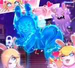 big_breasts big_butt breasts butt crossover female female/female group hi_res huge_breasts huge_butt human humanoid lagomorph mammal mario_bros mario_plus_rabbids_kingdom_battle midnite_(mario_plus_rabbids) nintendo panteon013 princess_peach rabbid rabbid_peach rabbid_rosalina raving_rabbids rayman_(series) time_stop trio ubisoft