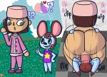 animal_crossing anthro duo female female_on_top human instant_loss_2koma inviting inviting_to_sex klutzatdusk larger_female male male/female mammal moose_(animal_crossing) mouse murid murine nintendo on_top penetration riding rodent size_difference small_dom_big_sub vaginal vaginal_penetration villager_(animal_crossing)