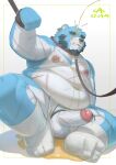  2022 absurd_res accessory anthro asian_clothing beard belly big_belly black_nose blood blue_body bodily_fluids bonasiah cai1448331577 clothing clothing_aside cock_ring collar east_asian_clothing facial_hair facial_piercing full_attack fundoshi fundoshi_aside genital_fluids genitals hi_res japanese_clothing jewelry kemono leash male mammal nose_piercing nose_ring overweight overweight_male peeing peeing_on_another penetration penis penis_accessory penis_jewelry piercing ring_piercing scar solo solo_focus sophring_jie torture underwear underwear_aside urethral urethral_penetration urine ursid white_body white_clothing white_fundoshi white_underwear 