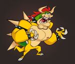 87octane anthro biped bowser bracelet cc-by-nc-nd claws countershade_torso countershading creative_commons horn jewelry koopa male mario_bros muscular muscular_anthro muscular_male nintendo open_mouth scalie shell solo spiked_bracelet spikes tail yellow_body