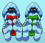 animal_humanoid barefoot cnidarian cnidarian_humanoid duo feet female foot_focus gigi_(mario) goo_creature goo_humanoid hi_res humanoid jellyfish_humanoid jellyfish_sisters marine marine_humanoid mario_and_luigi_(series) mario_bros medusozoan medusozoan_humanoid merri_(mario) nintendo reathroch