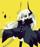  1girl collared_shirt demon demon_horns funamusea genderswap genderswap_(mtf) haiiro_teien horns kcalb_(haiiro_teien) sakiroll shirt skirt solo white_hair 