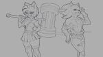 16:9 absurd_res amy_rose anthro belt bottomwear bracelet chatow_ead claws clothed clothing duo eulipotyphlan female footwear hammer hedgehog hi_res jewelry male mammal muscular muscular_anthro muscular_female muscular_male open_clothing open_shirt open_topwear pants riped_pants sega shadow_the_hedgehog shirt sketch skirt sonic_the_hedgehog_(series) tools topwear widescreen