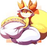  anthro big_breasts breasts female female/female fennekin generation_6_pokemon hi_res huge_breasts hyper hyper_breasts niki_(dofunut) nintendo pokemon pokemon_(species) solo solo_focus thick_thighs trinity-fate62 video_games 