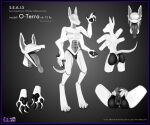 animal_genitalia animal_pussy anthro canid canine canine_genitalia canine_pussy digitigrade female gaping gaping_pussy genitals hi_res machine mammal masturbation model_sheet mouth_shot multi_limb open_mouth pawpads paws plate pussy rdd.ua robot robot_anthro solo synthetic tongue tongue_out vaginal vaginal_masturbation visor white_body