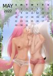  calendar calendar_pinup canid canine duo female female/female hi_res humanoid mammal ranara shinyuu_(character) 