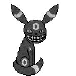 ambiguous_gender curled_tail eeveelution fangs fangs_bared generation_2_pokemon low_res n8 nintendo off_(game) pablo_(off) pokemon pokemon_(species) smile solo tail teeth umbreon