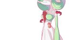  2022 breasts collarbone drunk_oak female gigantamax_gardevoir green_arms green_hair hair hi_res humanoid solo white_arms white_body white_breasts white_head white_neck white_skin 