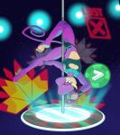 absurd_res anthro black_clothing bracelet chameleon cleavage_cutout clothing collar colored_nails crop_top cutout english_text espio_the_chameleon feet foot_fetish glistening glistening_body hi_res jewelry latex latex_clothing lights lizard looking_at_viewer male nails neon_lights neon_sign night poker_chip pole reptile roulette_wheel scalie sega shirt sign solo sonic_the_hedgehog_(series) star stripper stripper_pole text thong topwear underwear upside_down vesper_thee_bat