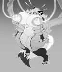 2025 anthro bdsm belly big_belly big_breasts biped blush bodily_fluids bondage bound breast_milking breasts canid canine digital_media_(artwork) feeding_tube female forced fox fur hair hi_res huge_breasts lactating machine mammal medical_instrument milking_machine nipples overweight questionable_consent robotic_arm scientific_instrument shocked simple_background solo squeezing swatchfodder tail thick_thighs three-quarter_view