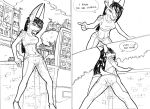 anthro athletic_wear bodily_fluids bottomwear camel_toe canid canine canis city cityscape clothed clothing exposed_belly female genital_fluids genital_outline gym_bottomwear inkart jackal leggings legwear lilianne lilianne_(rickwulfk95) line_art mammal omorashi pants pants_wetting peeing rickwulfk95 shirt solo topwear urine vulva_outline watersports wet wet_bottomwear wet_clothing wet_pants wetting yoga_pants 