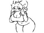  animated big_breasts big_nipples black_and_white bodily_fluids bounce bovid bovine breast_expansion breast_growth breast_squish breasts caprine cattle digital_media_(artwork) expansion female flipnote_studio_(artwork) goat growth huge_breasts hybrid hyper hyper_breasts jiggling low_res mammal monochrome nekowyn nipples sheep sigh solo squish sweat 