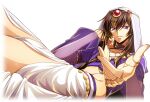  1boy alternate_hair_length alternate_hairstyle arabian_clothes artist_request black_hair blue_gemstone choker code_geass code_geass:_lost_stories collarbone crop_top dutch_angle earrings game_cg gem hair_between_eyes hand_on_own_cheek hand_on_own_face hand_up head_rest headpiece highres jewelry leaning_back lelouch_vi_britannia long_hair long_sleeves male_focus necklace non-web_source official_art puffy_long_sleeves puffy_sleeves purple_choker purple_shirt reaching reaching_towards_viewer red_gemstone see-through see-through_sleeves shirt sidelocks simple_background sitting solo thighs transparent_background veil 