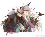  2boys anniversary blonde_hair fate/grand_order fate_(series) flower grey_hair jewelry long_hair multiple_boys nail_polish necklace ring short_hair starshadowmagician suit sunglasses wolfgang_amadeus_mozart_(fate) 