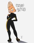  2022 anthro bedroom_eyes butt canid canine clothed clothing dialogue diane_foxington dreamworks english_text eyebrow_piercing facial_piercing female fox full-length_portrait fur hi_res looking_back mammal narrowed_eyes orange_body orange_fur piercing portrait rear_view seductive sickbelle solo standing teasing text the_bad_guys undressing 