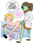  adventure_time anal anal_orgasm anal_penetration backpack backsack balls bathtub bent_over blonde_hair blush bodily_fluids bound cartoon_network clothing coat condom cum cum_collecting cumshot dialogue doctor_princess ejaculation erection eyewear filled_condom finn_the_human footwear footwear_only genital_fluids genitals glasses green_body green_skin gynomorph gynomorph/male hair hand_in_pocket hand_on_penis hi_res human humanoid intersex intersex/male joshin lab_coat light_body light_skin looking_back male mammal mostly_nude nude open_mouth open_smile penetration penis pockets sexual_barrier_device shoes shoes_only smile speech_bubble standing sweat topwear wearing_condom young 