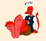  anthro barefoot bow_tie card clothing countershade_feet countershading curling_toes demon demon_dealer feet foot_focus humanoid low_res male pictographics pointed_tail simple_background soles solo teddypaws topwear vest wrinkled_feet wrinkles 