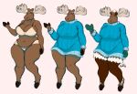  2023 anthro antlers big_breasts black_hooves breasts brown_body cel_shading closed_smile clothed clothed_anthro clothed_female clothing colored_sketch deer digital_drawing_(artwork) digital_media_(artwork) female front_view full-length_portrait fully_clothed_anthro fully_clothed_female gerry_(mcdoogiy) gloves hand_on_leg hand_on_own_leg hand_on_own_thigh hand_on_thigh handwear hi_res hooves horn legs_together legwear looking_at_viewer mammal mcdoogiy moose mouth_closed multiple_versions new_world_deer pantsless portrait raised_hand shaded signature simple_background sketch slightly_chubby slightly_chubby_anthro slightly_chubby_female smile solo standing sweater tan_antlers thick_thighs thigh_highs topwear underwear underwear_only unguligrade white_background 