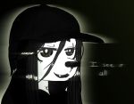  anthro black_background black_eyebrows black_eyes black_hair black_nose bridgette_(thighlordash) canid canine canis clothing cute_fangs dialogue domestic_dog english_text eyebrows eyelashes female fur glowing glowing_pupils hair hat headgear headwear hunting_dog long_hair looking_at_viewer mammal open_mouth pupils simple_background solo teeth terrier text thighlordash topwear white_body white_fur white_pupils 