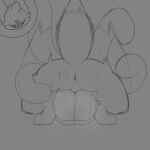  anus balls big_balls duo female feral from_front_position genitals huge_balls low_res male male/female mating_press monster motion_lines sex shulker_(sparkothefailure) size_difference sketch sparkothefailure tentacles 