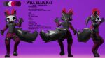  absurd_res anthro breath_of_the_wild changed_(video_game) crystal femboy hi_res horn latex male model_sheet nintendo solo the_legend_of_zelda will-e-kai will_ellis_kai 